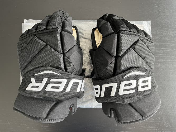 New Bauer Vapor 1X Pro NHL Pro Stock Gloves Travis Sanheim 14" Black