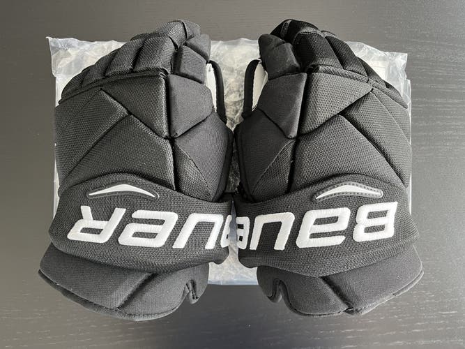 New Bauer Vapor 1X Pro NHL Pro Stock Gloves Robert Hagg 14" Black