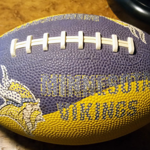 This - Item Is A Castrol Minnesota Vikings Football.