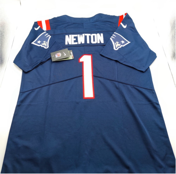 Cam Newton New England Patriots Home Game Jersey NFL On Field Football Size  M