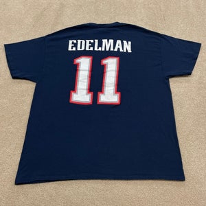Julian Edelman New England Patriots T Shirt Men XL Adult Blue NFL Football 11