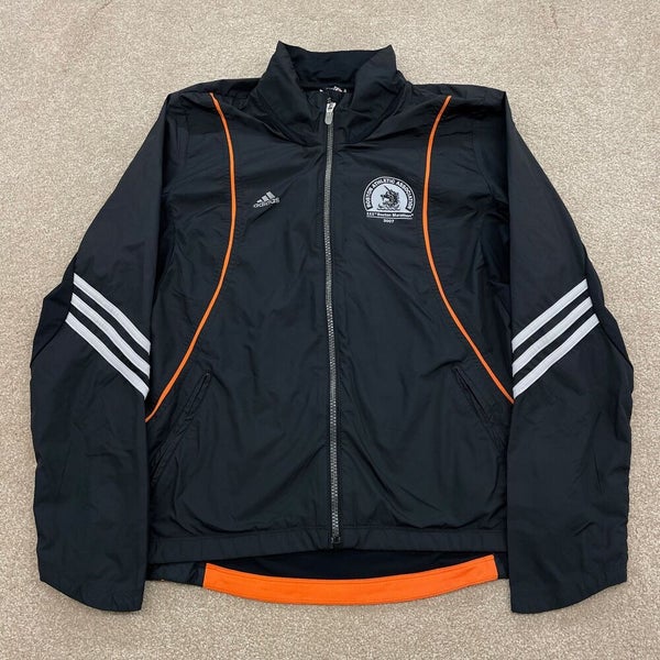 Boston Marathon Jacket Women Medium 2007 adidas Lightweight Gym Run Train 111th