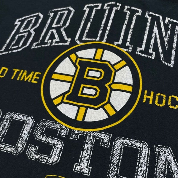 Boston Bruins Sweatshirt Youth Large Boys Black NHL Hockey ZIp Majestic  Hoodie