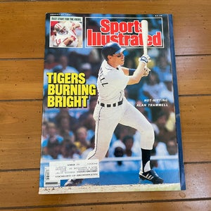Detroit Tigers Alan Trammell MLB BASEBALL 1987 Sports Illustrated Magazine!