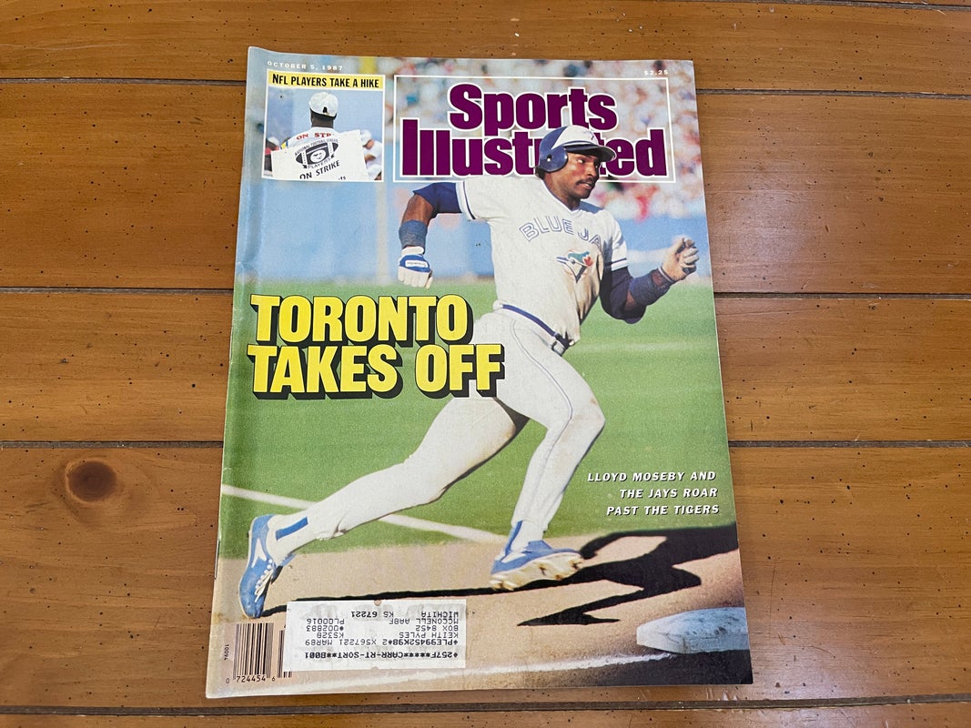 Toronto Blue Jays Lloyd Moseby MLB BASEBALL 1987 Sports Illustrated Magazine!