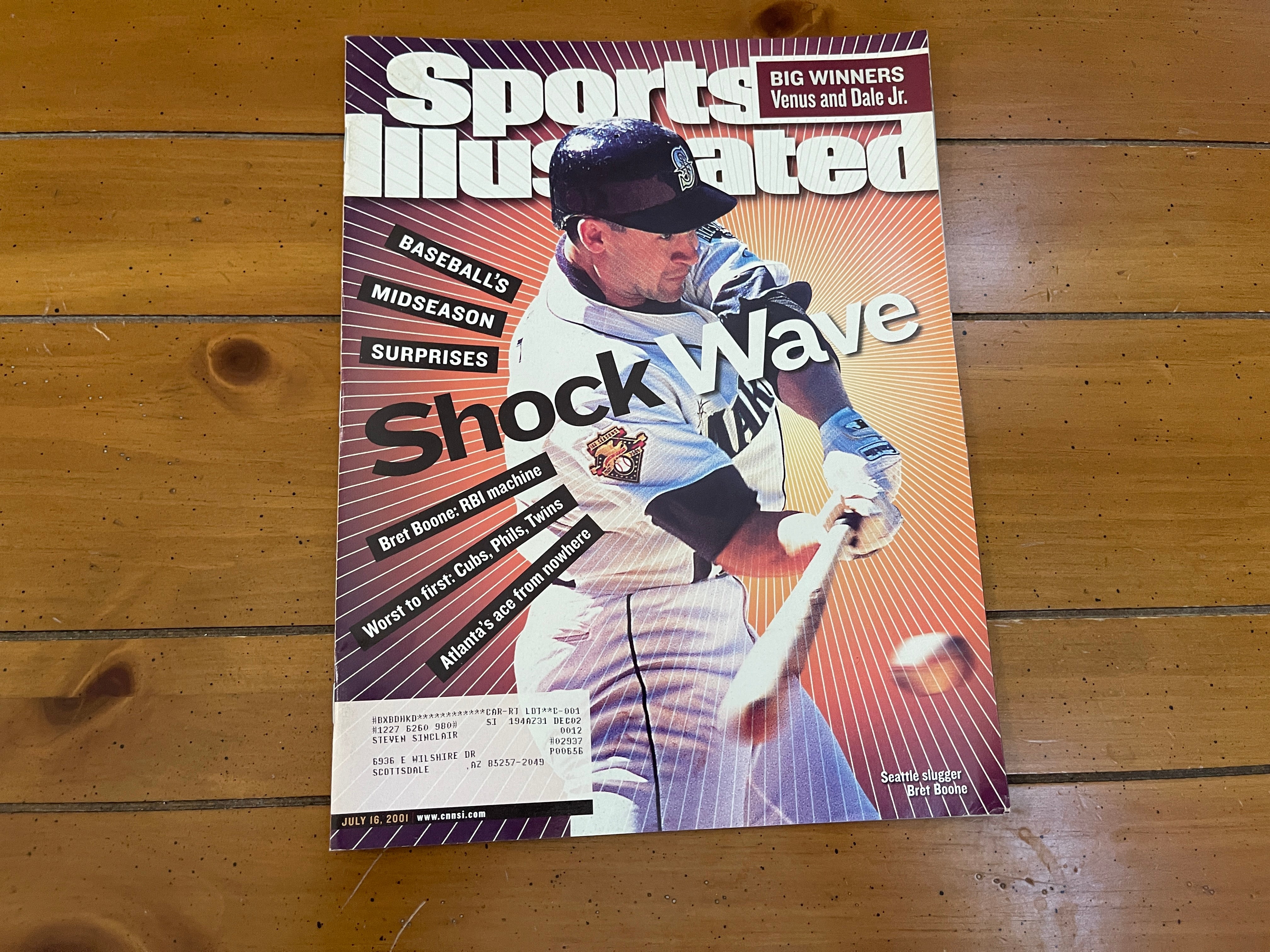 Autograph Warehouse 20412 Bret Boone Autographed Sports Illustrated  Magazine Seattle Mariners at 's Sports Collectibles Store