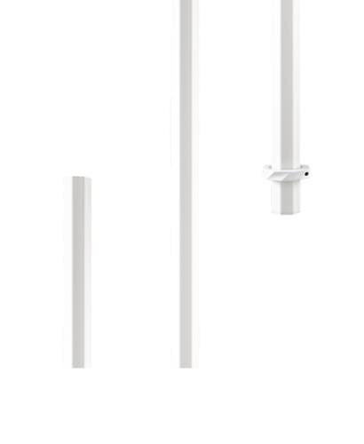 Maverik Mission Blank 30" Lacrosse Shaft WHITE Lax New With Tags ATTACK MIDDIE NWT