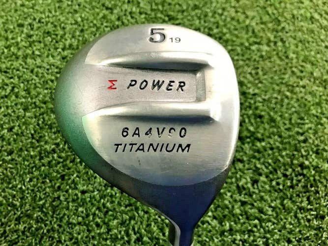 Sigma Power 6A4V90 Titanium 5 Wood 19* / RH / Regular Graphite / dw0647