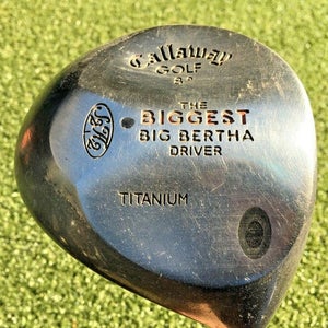 Callaway Biggest Big Bertha Ti Driver 8* / RH / UL Firm Graphite / Cover /mm5731