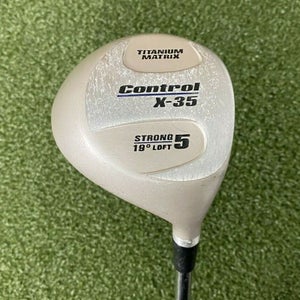 Control X-35 Strong 5 Wood 19* / RH / Senior Steel ~39" / New Grip / jl4449