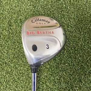 Callaway Big Bertha 3 Wood  /  Left-Handed LH  /  Regular Steel ~43"  /  jl5374