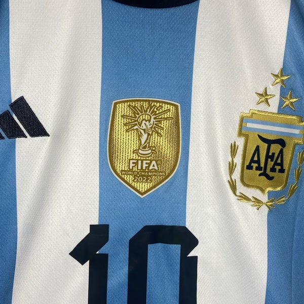 Argentina World Cup Champions Three Stars Home Jersey Player