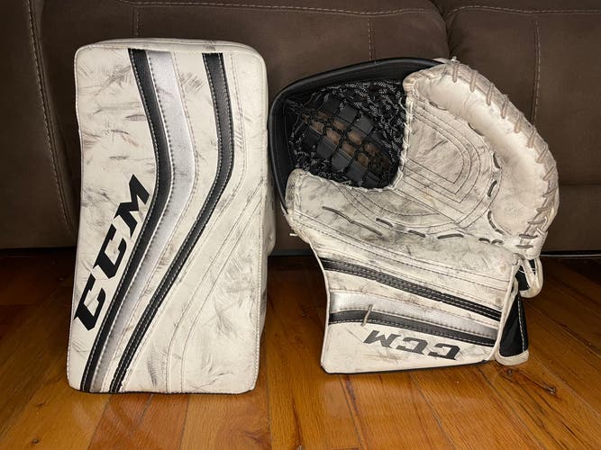 Used Regular CCM Premier R1.9 Glove And Blocker