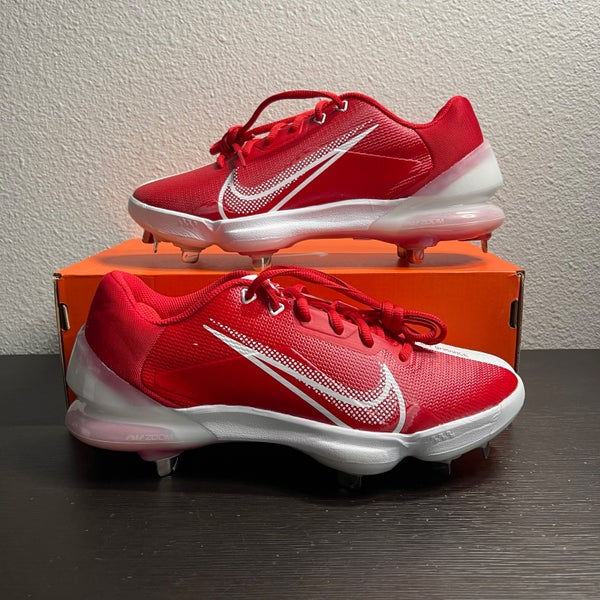 Nike Force Zoom Trout 7 Pro Metal Baseball Cleats Red White Size 12