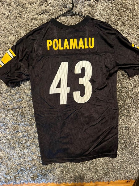 Reebok, Shirts, Mens Nfl Steelers Polamalu Jersey