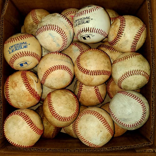 Used Leather Baseballs 24 Pack (2 Dozen)