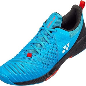 Yonex Unisex Sonicage 3 2E Width Tennis Shoes - Blue/Black