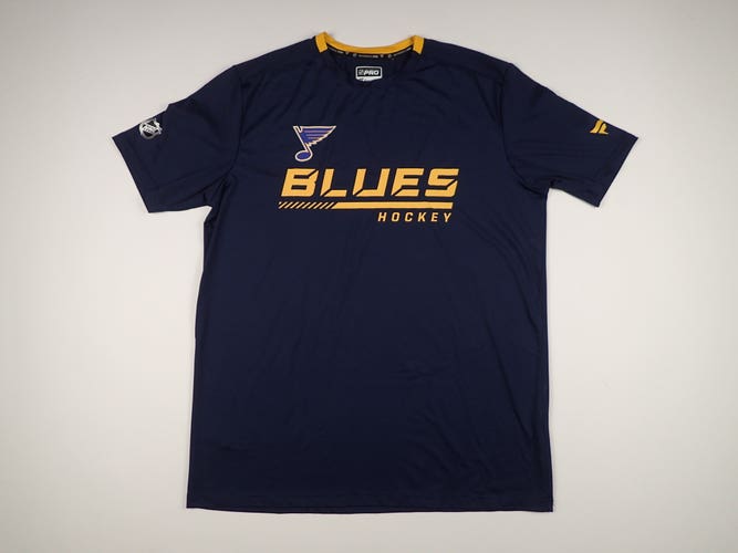St Louis Blues NHL Pro Stock TEAM ISSUED Gym shirt Training Large
