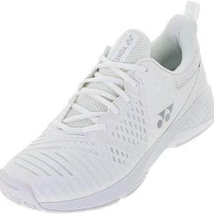 Yonex Womens Sonicage 3 Tennis Shoes - White/ Silver