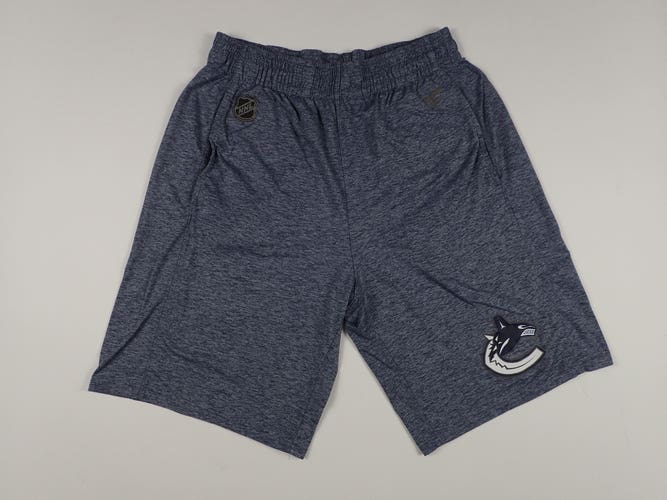 Vancouver Canucks NHL Pro Stock TEAM ISSUED Gym shorts Training Large