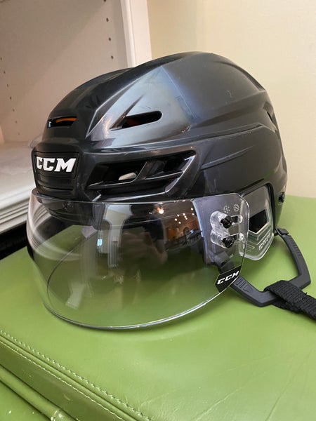 Used Medium CCM Pro Stock Tacks 710 Helmet