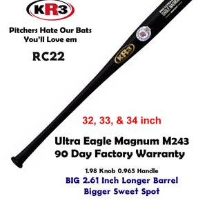 KR3 PRO RC22 Ultra Eagle Magnum 33 inch Composite Wood Bat (-3) 30.5 oz RC22