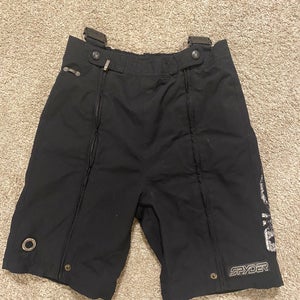 Black Unisex Youth Used Size 18 Spyder Ski Pants