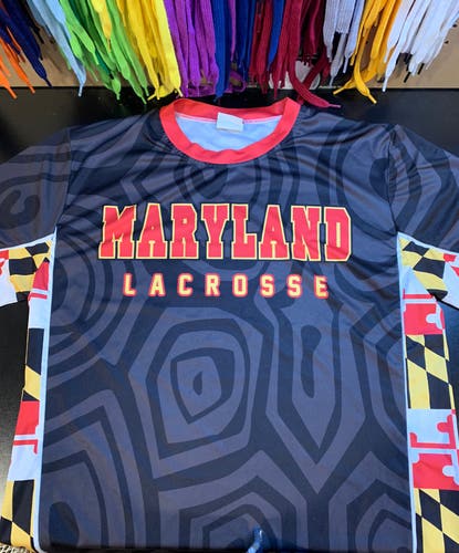 Vintage Maryland Lacrosse Shooter Shirt Medium