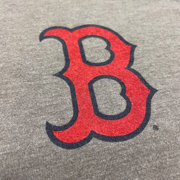 Boston Red Sox T Shirt Men Large Adult Gray Fenway Park Retro MLB Baseball  USA