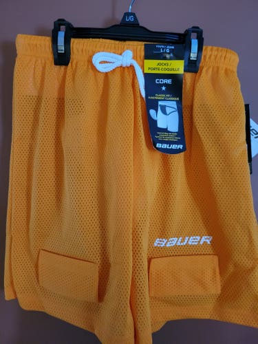 BAUER CORE MESH HOCKEY JOCK SHORTS - BOYS-YOUTH LARGE