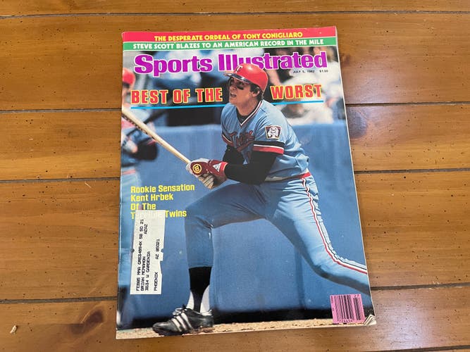 Minnesota Twins Kent Hrbek MLB BASEBALL 1982 Sports Illustrated Magazine!