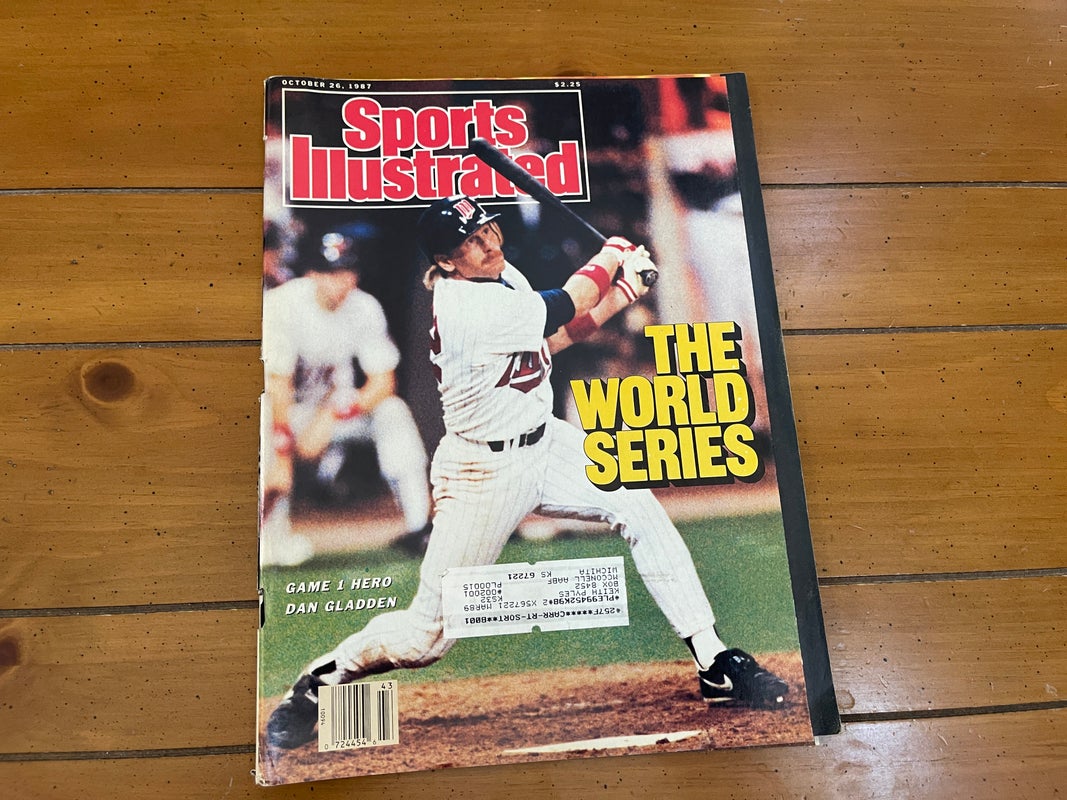 Minnesota Twins Dan Gladden MLB BASEBALL 1987 Sports Illustrated Magazine!