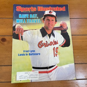 Baltimore Orioles Fred Lynn MLB BASEBALL 1985 Sports Illustrated Magazine!