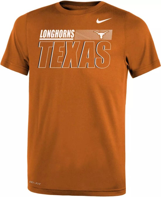 new Nike Mens texas longhorns Dri-Fit Legend short Sleeve tee T-shirt M/medium