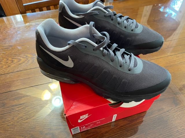 Gray Adult Men's New Size 12 (Women's 13) Nike Air Max Invigor Shoes