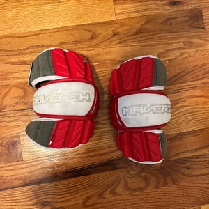 Rutgers Lacrosse #34 Used Medium Maverik Max Arm Pads