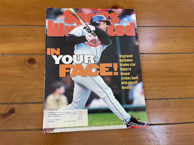 Baltimore Orioles Roberto Alomar MLB BASEBALL 1996 Sports Illustrated Magazine!