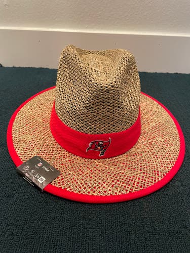 New Era NFL Tampa Bay Buccaneers Training Straw Hat One Size