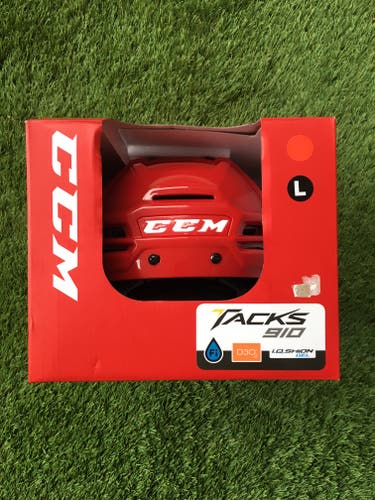 New! Large CCM Tacks 910 Red Hockey Helmet