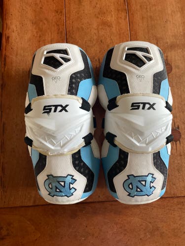 Used GAME WORN UNC Large STX Cell IV Elbow Pads