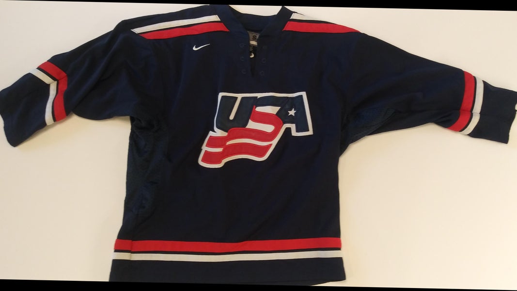 VINTAGE NIKE Team USA Hockey Jersey YOUTH Small