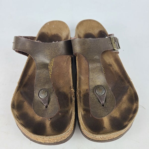 plek uitblinken vlot Birkenstock Gizeh Women's Graceful Gold Thong Sandal Shoe Size: 37 / 6 |  SidelineSwap