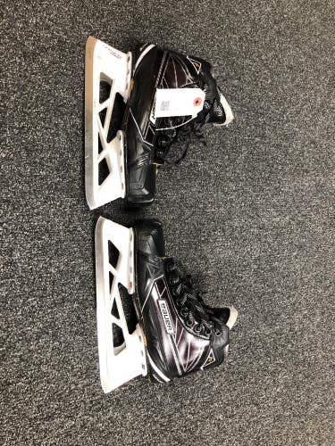 Junior Used Bauer Supreme 1S Hockey Goalie Skates D&R (Regular) 5.0