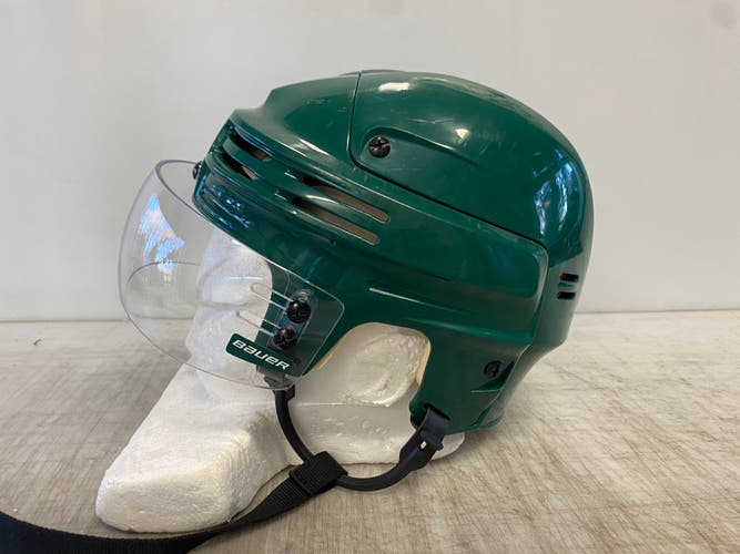 Bauer 4500 Pro Stock Hockey Helmet Combo Bauer Visor Green Medium WILD 3327