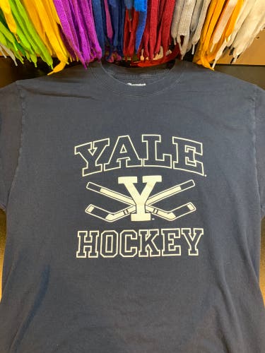 Yale Hockey Champion Authentic Shirt Sz Large