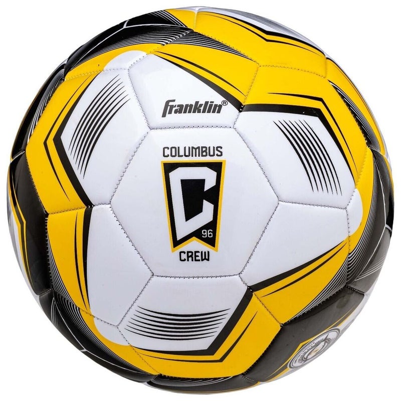 Franklin Sporting Goods Columbus Crew Size 1 Soccer Ball Black Yellow White