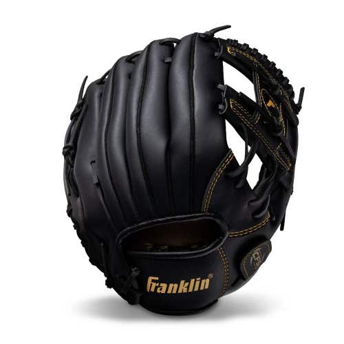 NWT Franklin Field Master Gold Series 11" Baseball Fielding Glove Black RHT