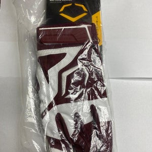 Brand New with Tags Evoshield SRZ 1 Men's Baseball Batting Gloves Size XL Maroon Retail $29.99