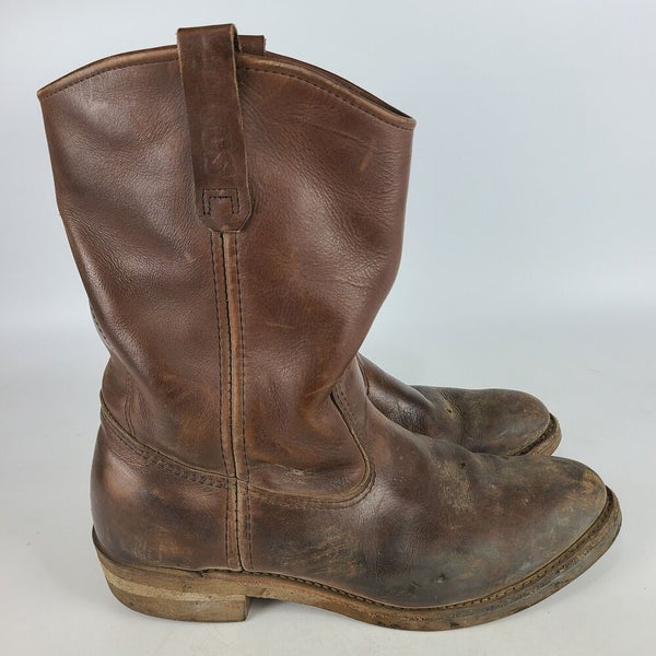 Red Wing 1085 Pecos Western Work Boots Heritage Nailseat Made in