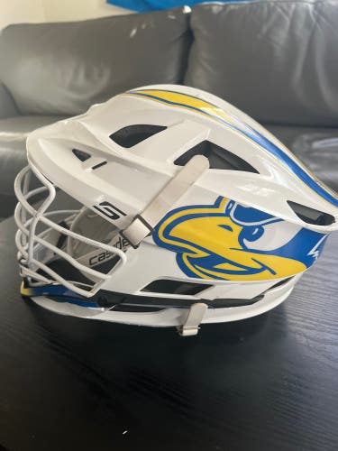 Delaware Lacrosse Game Used Cascade S Helmet